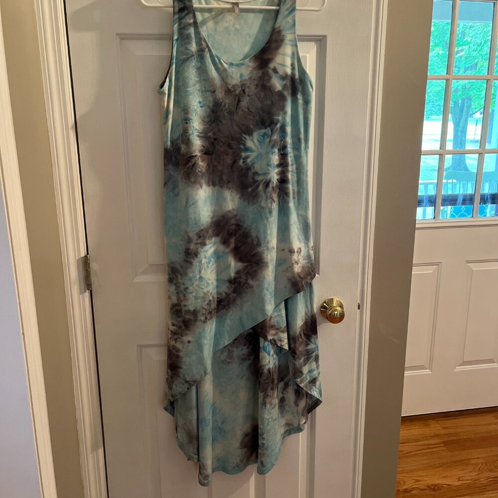 Last Tango - Hi/Lo Tie Dye Print Dress